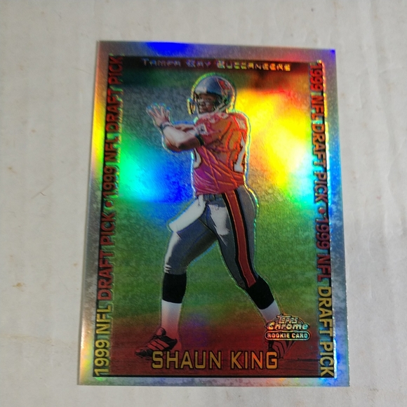 1999 Topps Chrome Shaun King Rookie #156 Refractor Tampa Bay Buccaneers - Picture 8 of 8